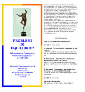Problemi di equilibrio?